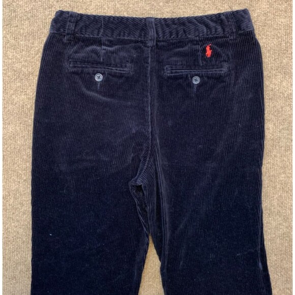 Polo Ralph Lauren Pants Boys 14 Slim Fit Straight Leg Black Cotton Chino Preppy - Picture 2 of 8